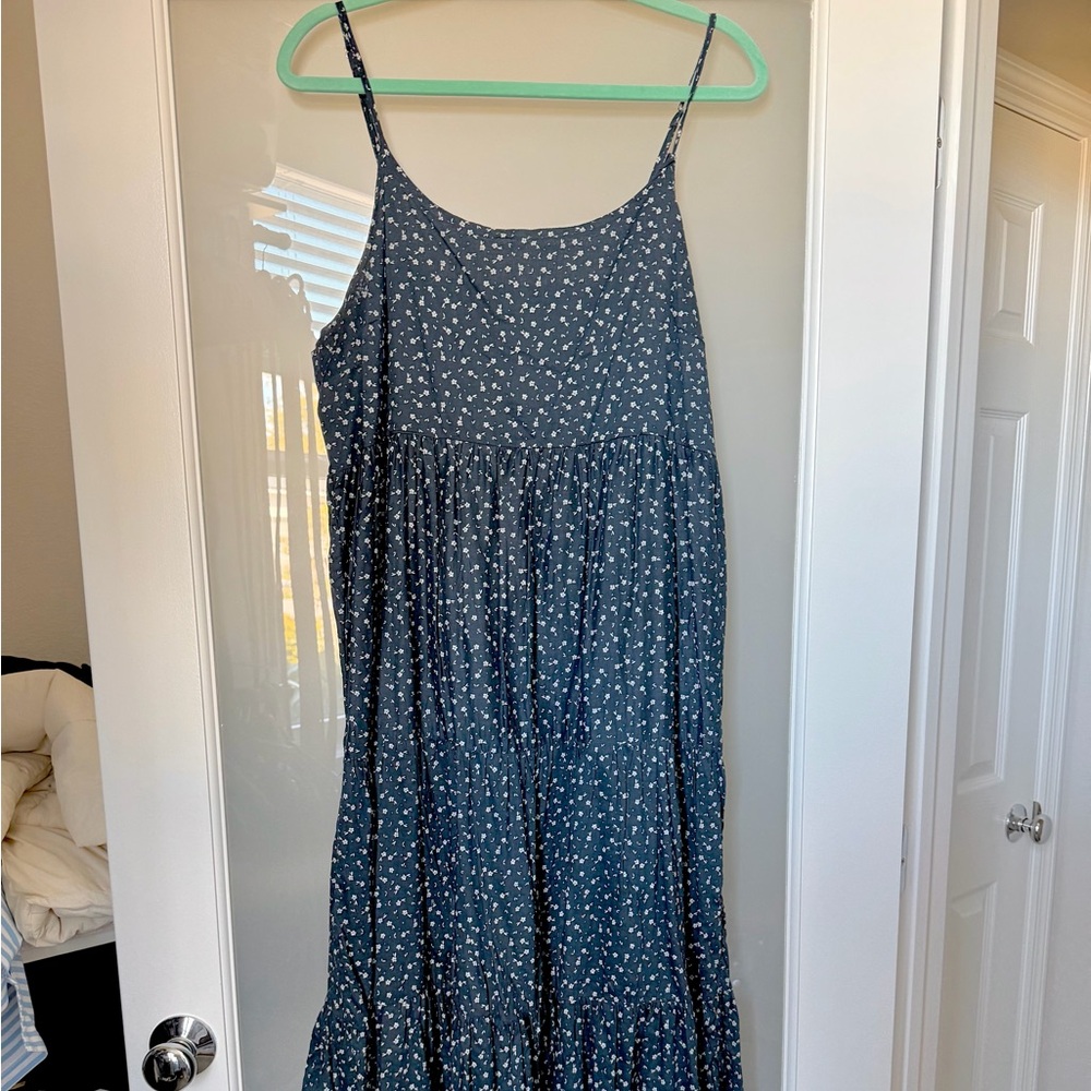 Blue Floral Sun Dress